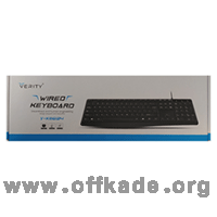 کیبورد باسیم وریتی مدل V-KB6124 ا Verity V-KB6124 Wired Keyboard
